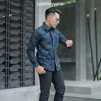 Gambar batik pria slim fit lengan panjang katun halus premium furing tricot - M dari BatikKiyyara undefined 1 Tokopedia