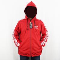 Gambar Jaket Parasut Adidas Windbreaker Merah List Putih Xl - Jaket Olah Raga - Merah, L dari ESHOPSTORE26 undefined 4 Tokopedia