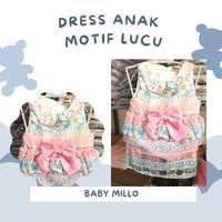 Gambar dress anak perempuan lucu - Biru Muda, 2 dari Baby Millo undefined 2 Tokopedia