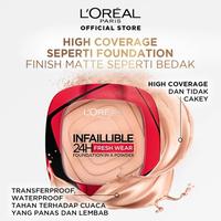 Gambar L'Oreal Infallible Fresh Wear 24H Powder Foundation - 245 Radiant Ho, Exp Date 2025 dari Shop At Fatma undefined 1 Tokopedia