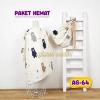 Gambar Gendongan Bayi Bonus Apron Menyusui - AG-31 dari Zazah Queen undefined 3 Tokopedia