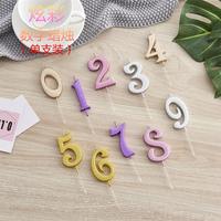 Gambar LBT Lilin Ulang Tahun Bentuk Angka 0- 9 Warna Metalik Warna Warni - GOLD, 7 dari Lapak Barang Terlengkap undefined 2 Tokopedia