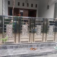 Gambar pagar minimalis laser cutting pager stainless laser coating pagar baru dari AngelStore46 undefined 2 Tokopedia