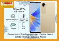 Gambar Oppo A17k 3/64 Garansi Resmi Nasional - Biru Laut, 3/64GB dari JEFINDO TEKNOLOGI undefined 1 Tokopedia