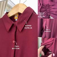 Gambar BASIC TUNIK BY ARUNA OUTFIT [READY STOCK] - ICE  BLUE, Size 1 dari ariya shop99 undefined 2 Tokopedia