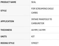 Gambar JAMES CARBURETOR TO INTAKE MANIFOLD SEAL KIT HARLEY 44 mm DS173537 dari Budung Cycles undefined 2 Tokopedia