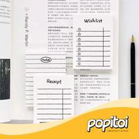 Gambar White Fancy Sticky Memo Pad (50 pcs) Kertas Notepad Todo Catatan Notes Tempel P*stit P*st it Review Grid To Do Wish List Daftar Belanja - GRID dari Popitoi undefined 4 Tokopedia