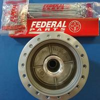 Gambar Tromol belakang + Ruji /Jari-Jari Komplit Karisma, Supra X 125 FEDERAL dari JP Morgan Motors undefined 2 Tokopedia