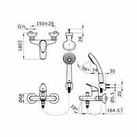 Gambar TOTO TX471KEA Kran Shower Set Panas Dingin TOTO TX471KEA dari BiToB_Store undefined 2 Tokopedia