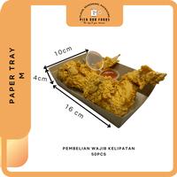 Gambar Paper Tray Craft / Food Tray Dine in / Piring Kertas Laminasi - L dari Pick Our Foods Official undefined 2 Tokopedia