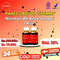 Gambar Paket 2 Botol Madu Vitummy Atasi Cacingan & Penambah Berat Badan Anak dari Vitastore Official undefined 1 Tokopedia
