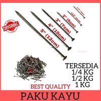 Gambar Paku Biasa / Paku Kayu Banyak Ukuran 1 2 3 4 5 Inch Per 1/4 1/2 1 KG - 1/4 KG, 2 Inch dari Pi Toserba undefined 1 Tokopedia