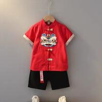 Gambar Cheongsam Boy Set Tiger Baju Imlek anak laki Chinese New Year Set - Red Tiger, 100 dari BabyAngelineShop undefined 1 Tokopedia