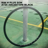 Gambar Rim H Plus Son Archetype 20 24 32 Hole Black Chrome Gun Metal - Hitam, 20/24 dari Civible Bike Bekasi undefined 1 Tokopedia