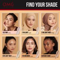 Gambar OMG Oh My Glam Coverlast Liquid Foundation SPF20++ Alas Bedak - 52N Caramel dari Shavin Store undefined 5 Tokopedia