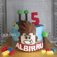 Gambar Birthday cake roblox mainan cake karakter roblox kue ultah roblox - Rainbow, diameter 20 dari Coklin.Choco undefined 3 Tokopedia