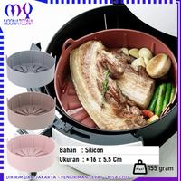 Gambar Air Fryer Pot Silicon Anti Lengket Wadah Baking Silikon Alas Airfyer - PINK 16CM dari Mynoona Toona undefined 1 Tokopedia
