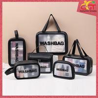 Gambar GGT Tas Kosmetik Transparan WASHBAG Pouch Travel Make Up Bag Organizer - Putih, sleting 2 BSR dari Gudang Grosir Terlengkap undefined 1 Tokopedia