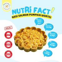Gambar NASI SALMON PUMPKIN WORTEL (MPASI/MAKANAN BALITA FROZEN) - REGULER 150 ML dari Bymomaxel Catering Jakarta undefined 2 Tokopedia