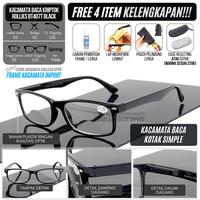 Gambar Kacamata Baca Double Fokus Jauh Dekat Jalan Normal Plus 1 sd Plus 3 - Normal +100, Black dari Frame Kacamata Import_NEW undefined 1 Tokopedia