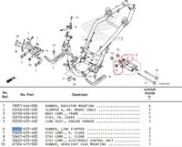 Gambar Karet Engine Mounting - PCX150 PCX 150 CBU 2015 2016 Asli 50352K35V00 dari WECORNER PARTSHOP undefined 4 Tokopedia