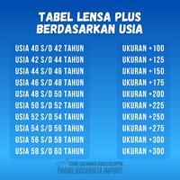 Gambar Kacamata Baca Lensa Kaca Asli Plus +100 s/d +300 - Plus +100, Black dari Frame Kacamata Import_NEW undefined 2 Tokopedia