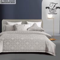Gambar sprei sutra tensel jaquard set bedcover 180x200 - 160x200 t.30 dari income sprei undefined 4 Tokopedia