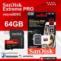 Gambar Sandisk Micro SD Extreme Pro 64 GB MicroSDXC 64GB Micro SD A2 dari MXKomputer_NEW undefined 1 Tokopedia