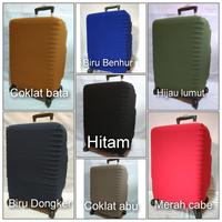 Gambar Cover koper / sarung koper polos size 17 - 30 inch - Abu2 Silver, S (17-19 inch) dari boliboo.shop undefined 3 Tokopedia