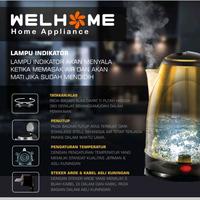 Gambar Welhome Electric Kettel 2 Liter / Teko Listrik WLT-503 dari NICA EL undefined 4 Tokopedia