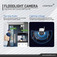 Gambar Tuya Smart Wifi Floodlight Camera Audio Smart Sirene PIR Motion Sensor dari FOCUS SECURITY STORE undefined 3 Tokopedia