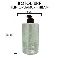 Gambar Botol SRF 250ML tutup fliptop jamur hitam body natural/bening dari difapackindonesia undefined 1 Tokopedia