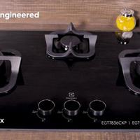 Gambar Electrolux Kompor Gas Tanam Potenza EGT 7838 CK / EGT7838CK 3 tungku dari Dapur Insta undefined 3 Tokopedia