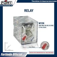 Gambar Relay MY2N 220V/24V/12V Kaki 8P FORT with LED dari Tunas Jaya Electric undefined 1 Tokopedia