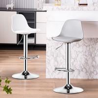Gambar kursi barstool kursi bar kursi minibar kursi cafe minimalis hidrolik - Putih dari ISLANDSTOREE undefined 1 Tokopedia