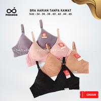 Gambar GROSIR 12PCS Bra Tanpa Kawat Tanpa Busa BH Remaja Harian Jumbo Lusinan - 42, 12 Pcs dari Piococo Grosir Pakaian Dalam undefined 1 Tokopedia