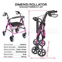Gambar Rollator Onemed FS965LH-1A3 Alat Bantu Jalan / Walker Rollator FS 965 - Merk GEAFS965 dari Galeri Medika Jakarta undefined 5 Tokopedia