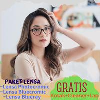 Gambar kacamata wanita anti radiasi minus photocromic blureray bluecromic - Peach, ANTIRADIASI dari GEMILANG EYEWEAR undefined 1 Tokopedia