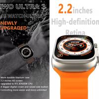 Gambar IWO ULTRA 3 HD8 ULTRA + PLUS SMARTWATCH NFC COMPASS ORIGINAL - Orange dari ODISSEE Store undefined 2 Tokopedia