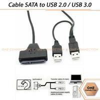 Gambar Cable/Kabel SATA to USB 2.0 / SATA ke USB3.0 HDD SSD Adapter Converter - USB 2.0 dari OneConnection undefined 4 Tokopedia