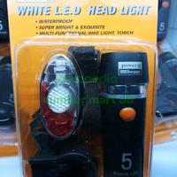 Gambar Lampu Sepeda LED Multi Mode super Led depan belakang Sepeda menyala dari SumberMart undefined 3 Tokopedia