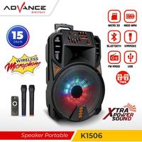 Gambar SPEAKER BLUETOOTH ADVANCE 15 INCH K1506 dari DALVIN ELECTRONIC undefined 2 Tokopedia