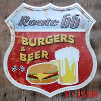 Gambar POSTER BAHAN METAL PLATE RETRO VINTAGE CAFE HOME DECOR ROOM ROUTE 66 - TP03 dari SILVERSTOREOFFICIAL undefined 2 Tokopedia