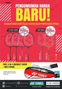 Gambar PROMO RAKET BADMINTON YONEX Arcsaber 69 Light Rudy Hartono(INC PASANG) - WHITE, BELUM PASANG dari idssport undefined 1 Tokopedia