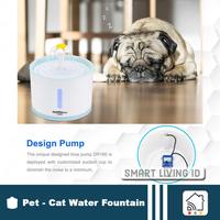 Gambar Cat Dog Pet Water Fountain Dispenser Tempat Air Minum Anabul Anjing Kucing Otomatis 2.4L AB001 - Abu-abu dari The Smart Living ID undefined 3 Tokopedia