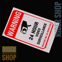 Gambar Stiker pantauan CCTV 24 jam di area keamanan rumah gedung gudang dll - Putih dari Alfian rider Shop undefined 2 Tokopedia