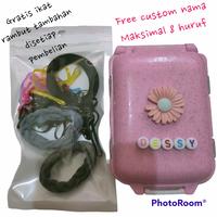 Gambar Kotak Jarum Pentul Unik Tempat Peniti Sekat Box Hijab Travel Kit Cilik - Box+nma+hiasan, Pink dari Sovhia Laurenza undefined 5 Tokopedia