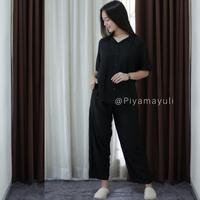 Gambar setelan one set pakaian wanita piyama rayon premium polos kekinian - Sage dari piyama yuli undefined 3 Tokopedia