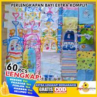 Gambar Paket Lahiran 60 Pcs Paket Murah Baju Bayi New Born Extra Lengkap - Biru dari Jagobabystore undefined 1 Tokopedia