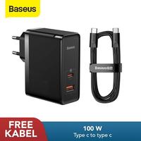 Gambar BASEUS GAN5 PRO 100W FAST CHARGER HANDPHONE ADAPTOR LAPTOP USB TYPE C dari boss muda88 undefined 2 Tokopedia